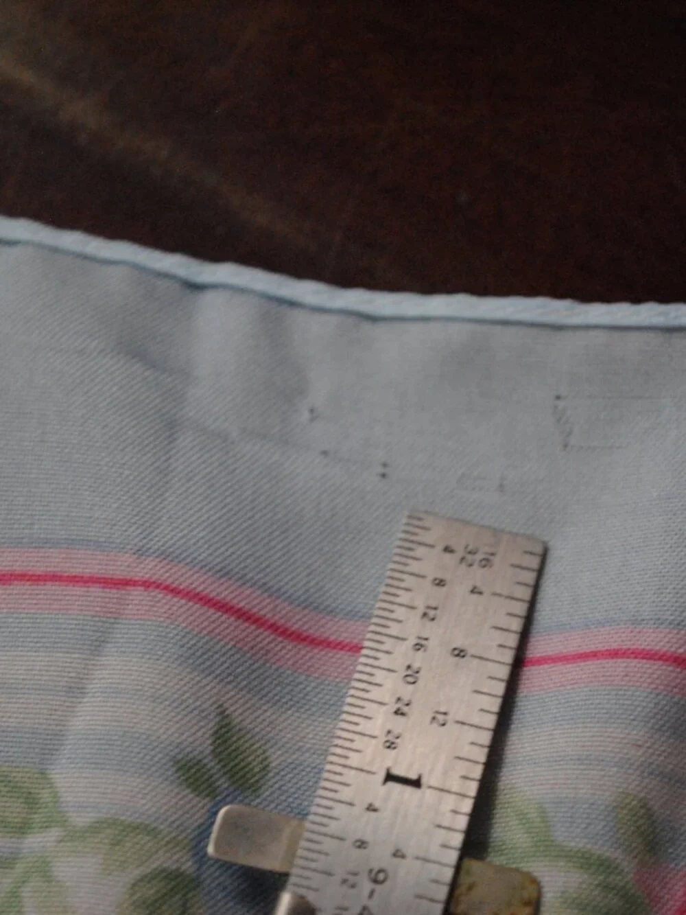Large Vintage 1980s Avon Floral & Striped Scarf